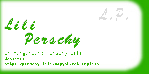 lili perschy business card